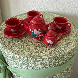 Sanrio Hello Kitty miniature porcelain teacup set